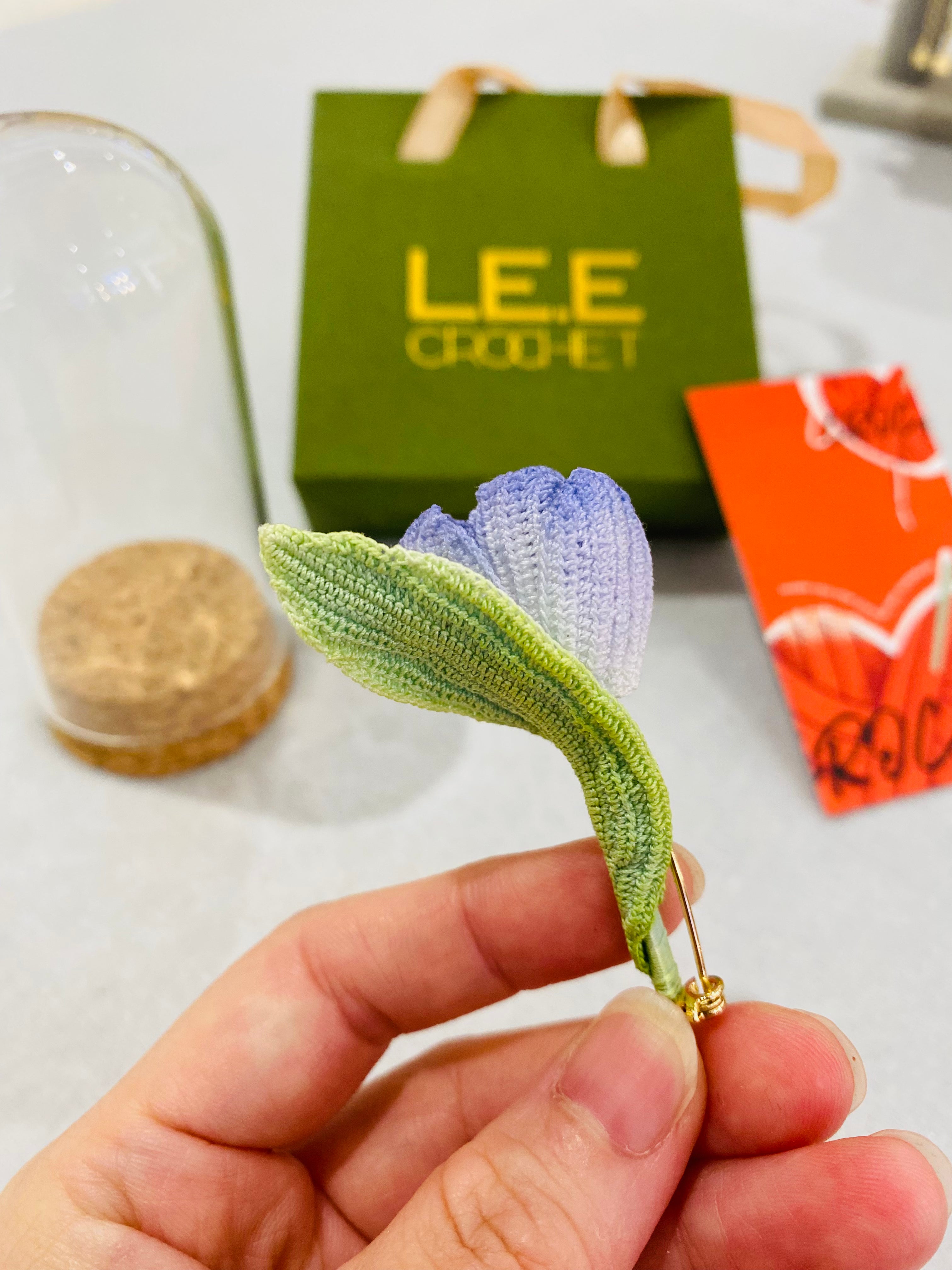 Micro Crochet Brooches | Tulip