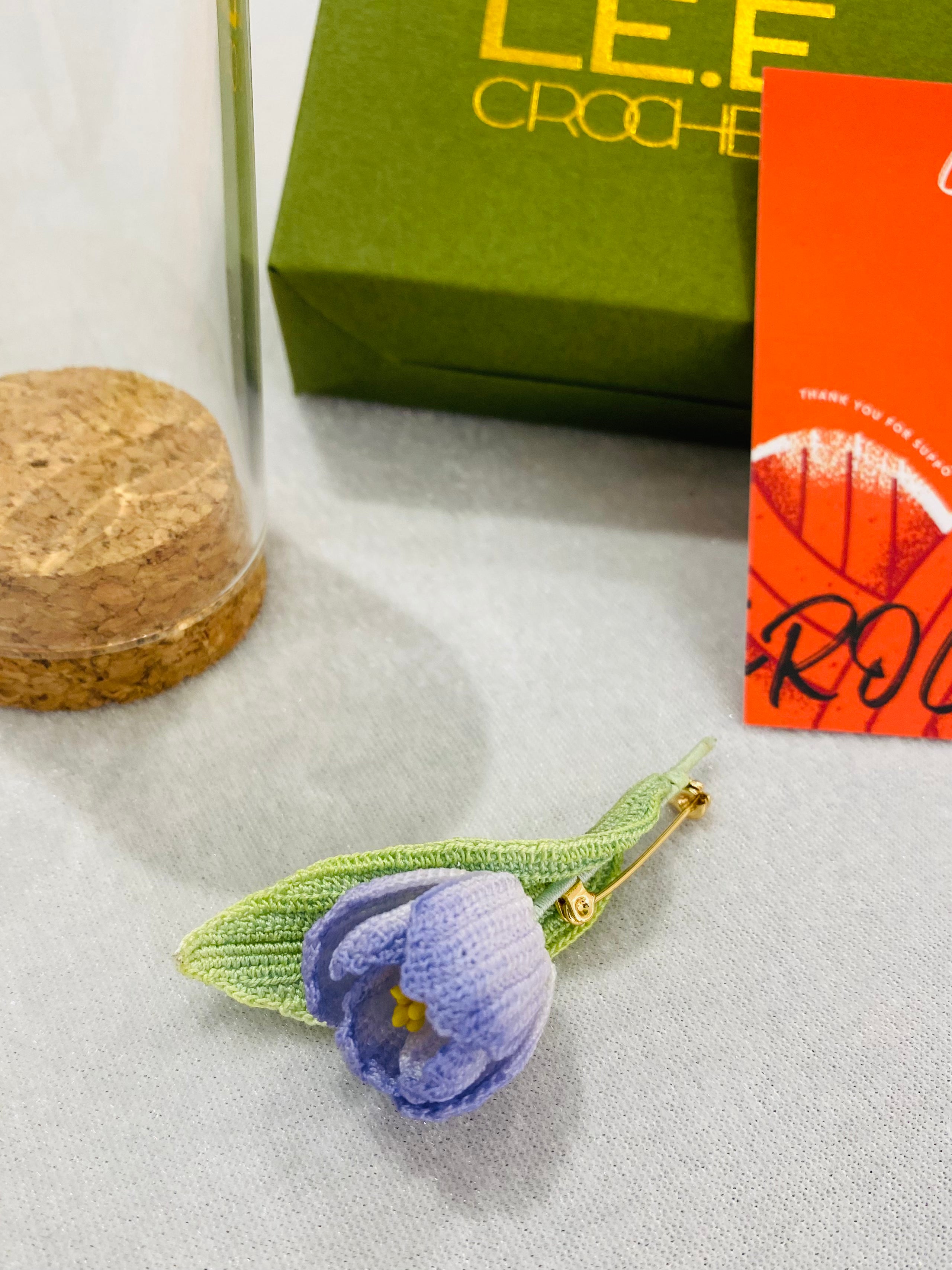 Micro Crochet Brooches | Tulip