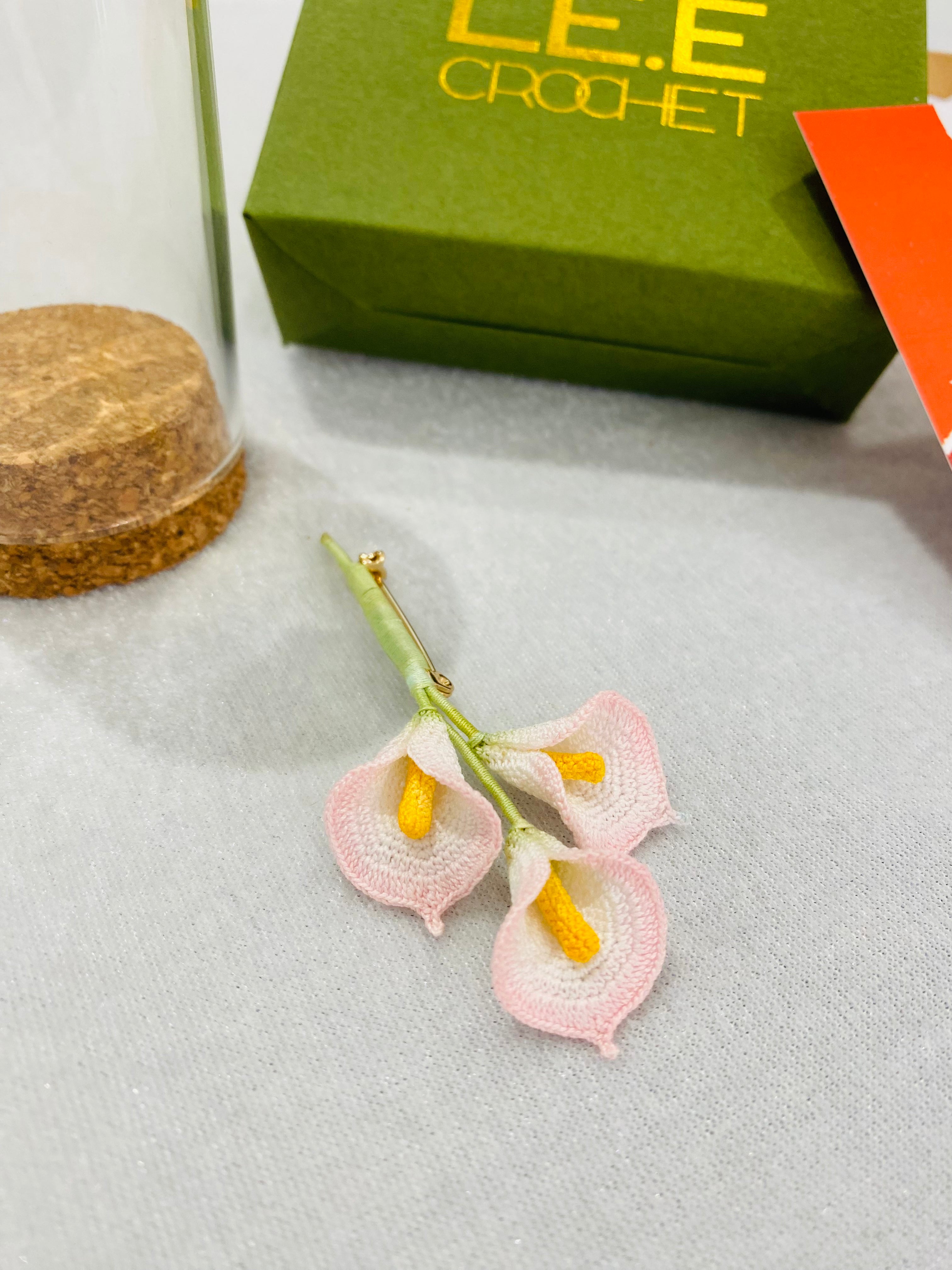 Micro Crochet Brooches | Calla Lily