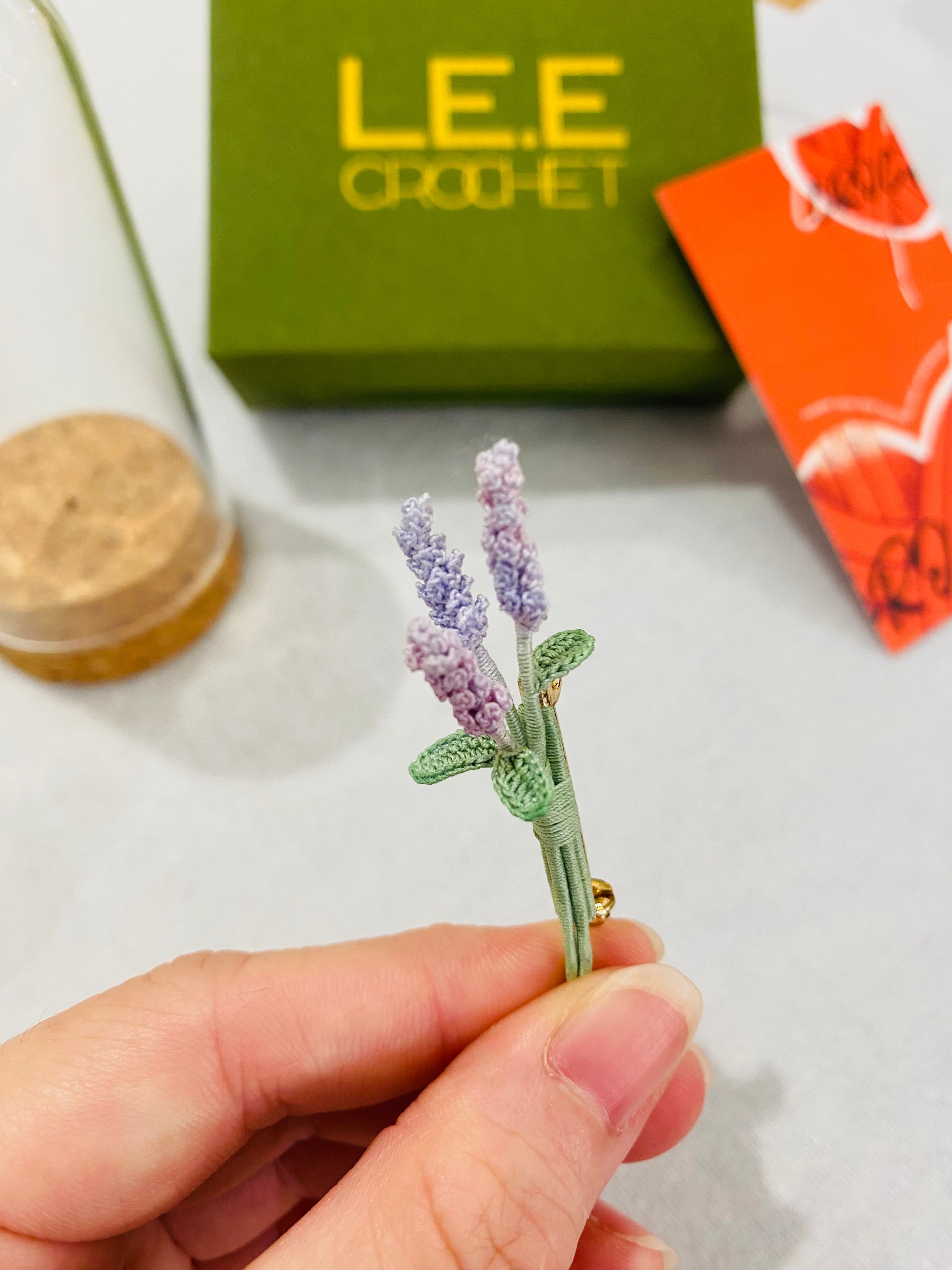 Micro Crochet Brooches | Lavender