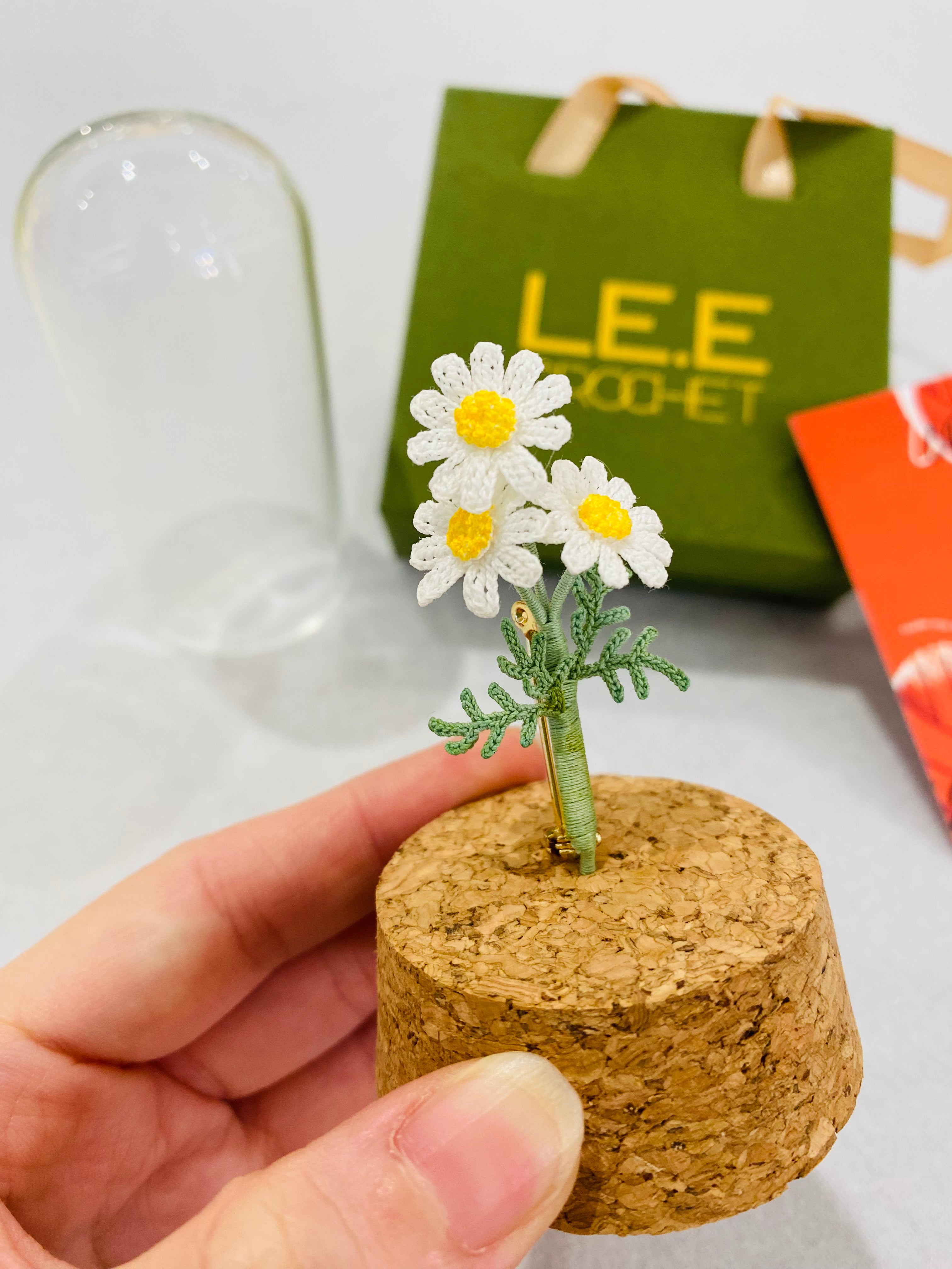 Micro Crochet Brooches | Daisy