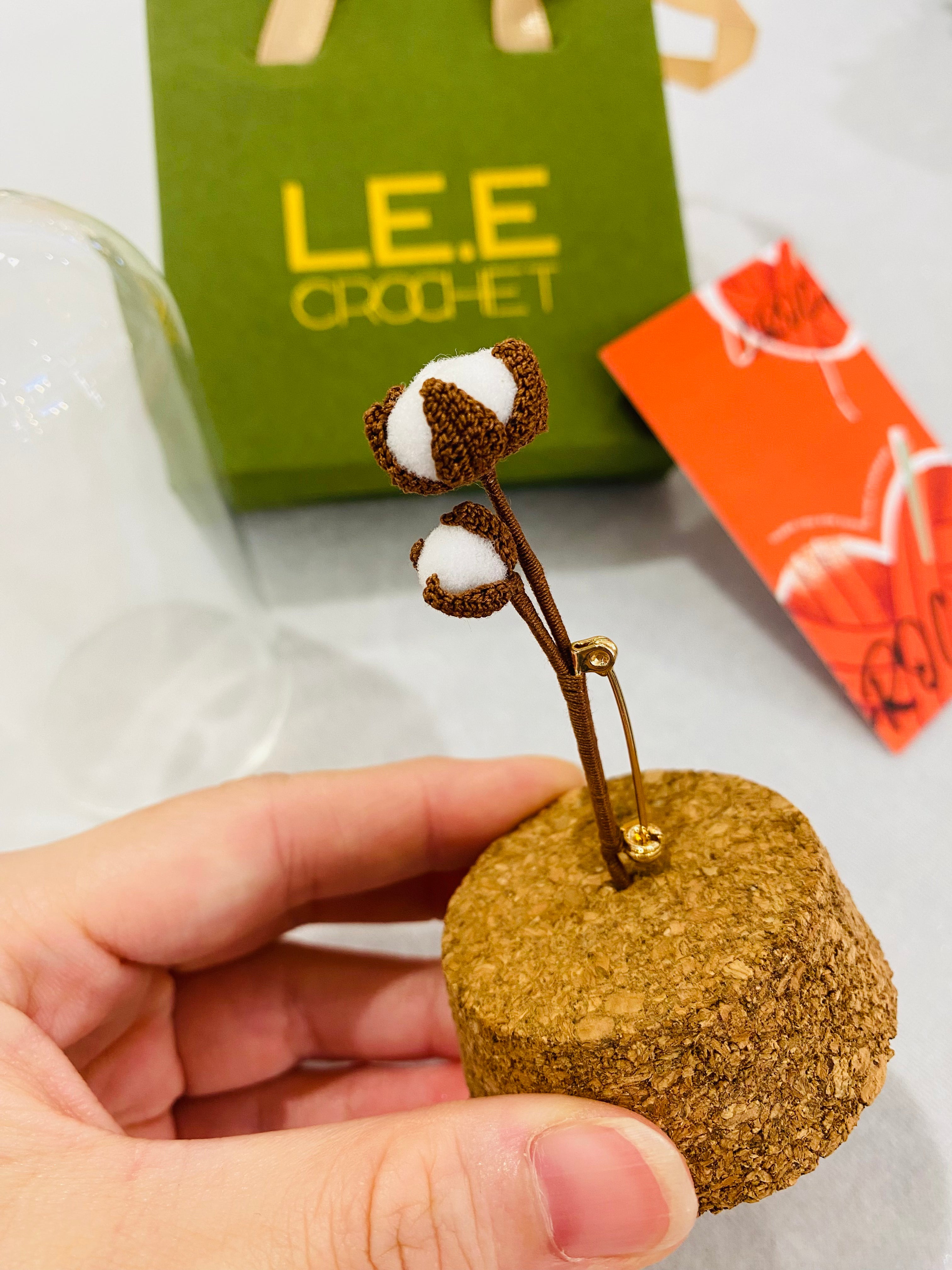 Micro Crochet Brooches | Cotton Flower