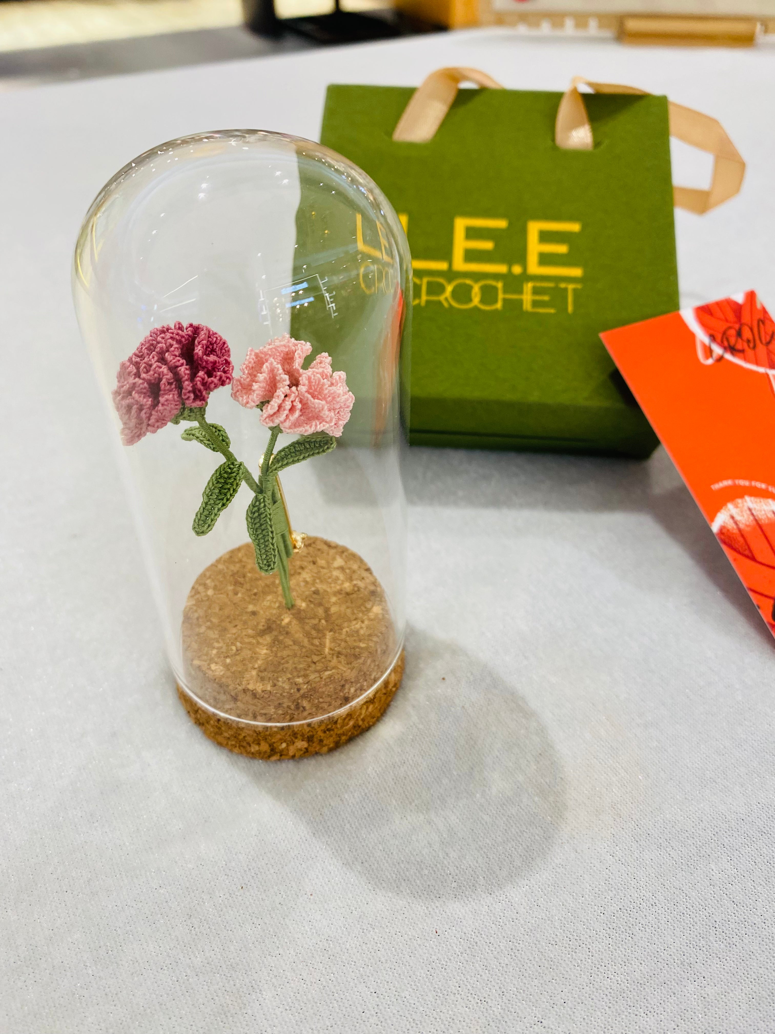 Micro Crochet Brooches | Carnation