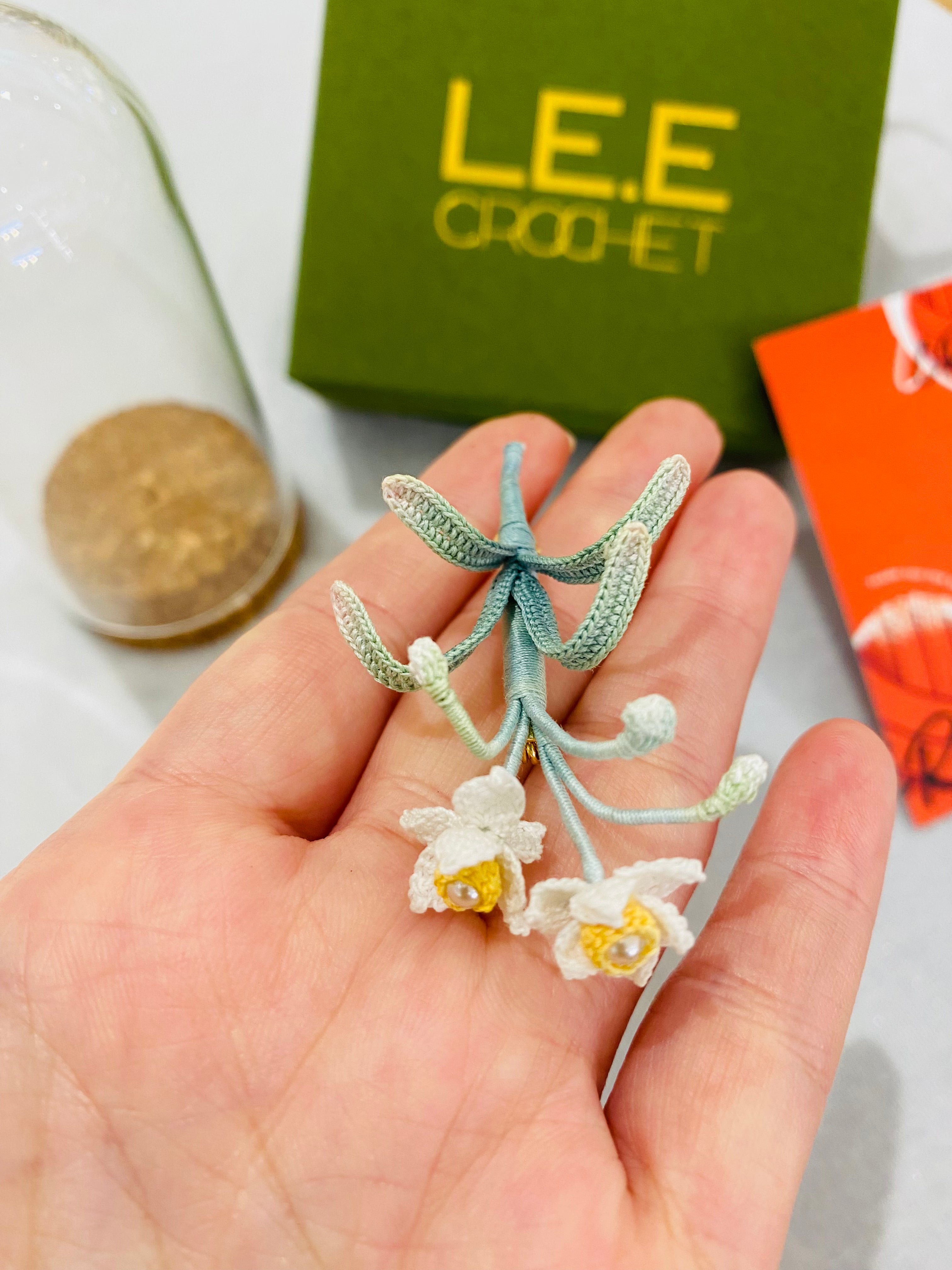 Micro Crochet Brooches | Daffodil