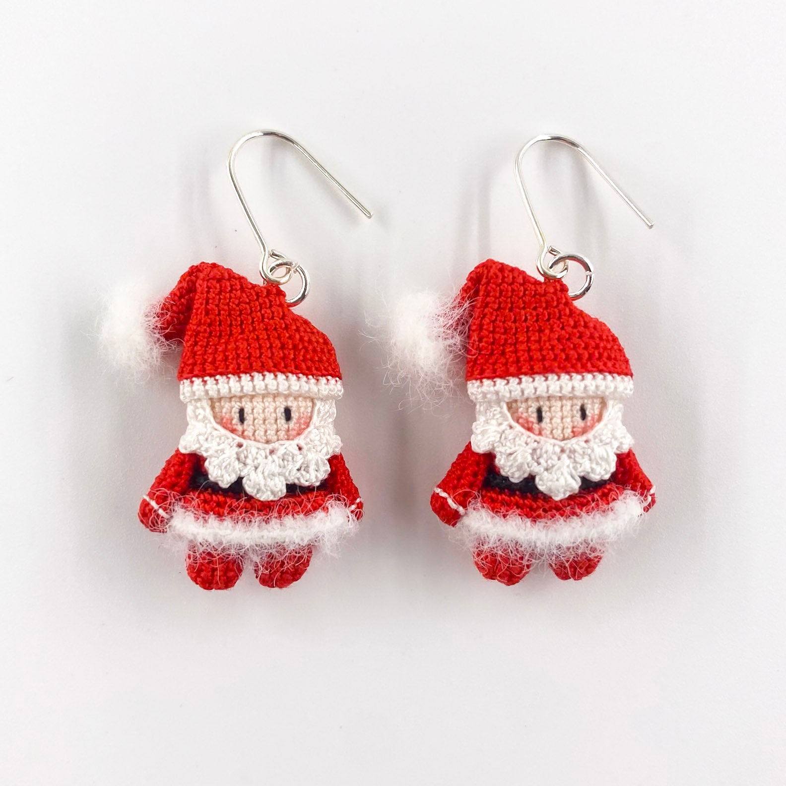 🎄2025 NEW DESIGN 🎄Micro Crochet Earrings | Santa Claus