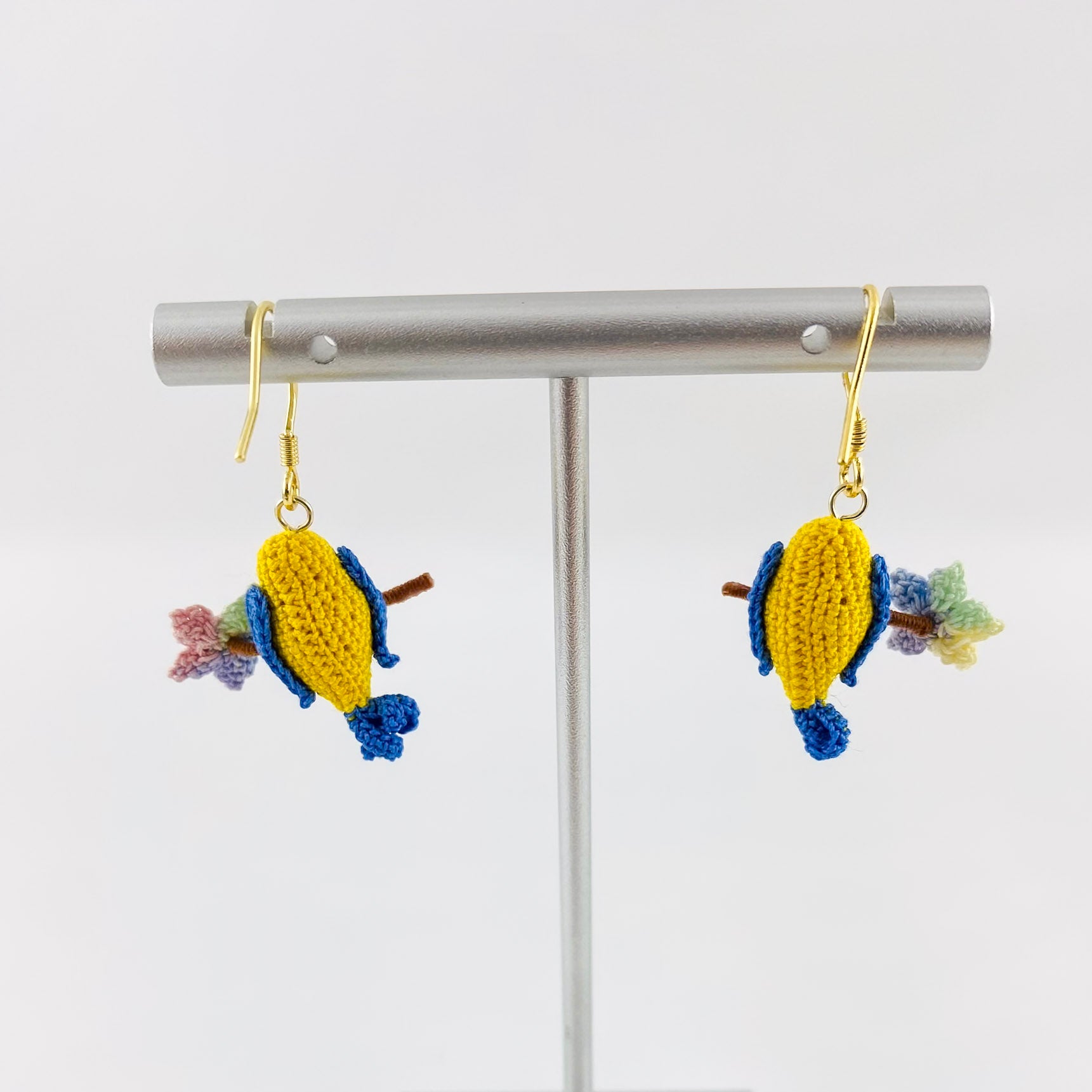 Micro Crochet Earrings |  Birds