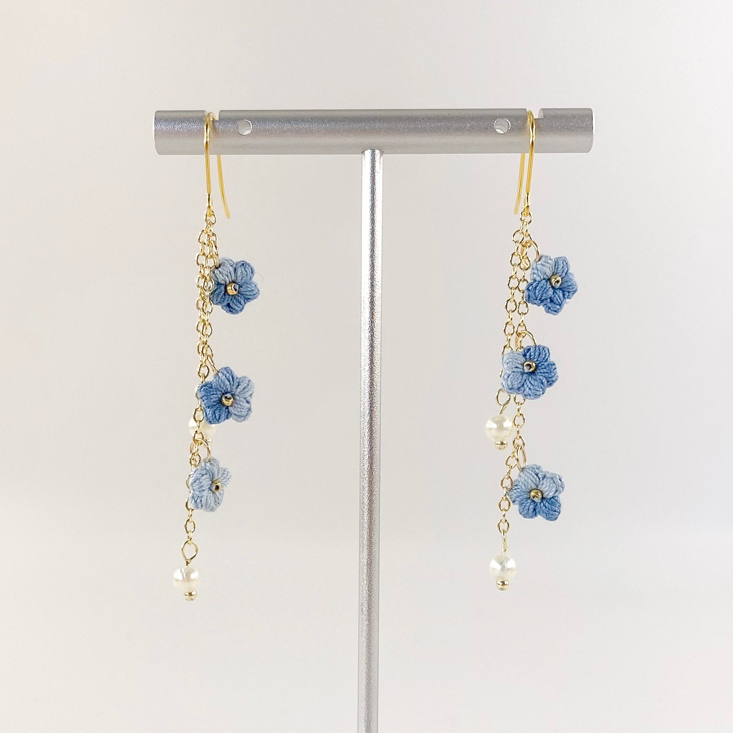 Micro Crochet Earring | Puff flowers