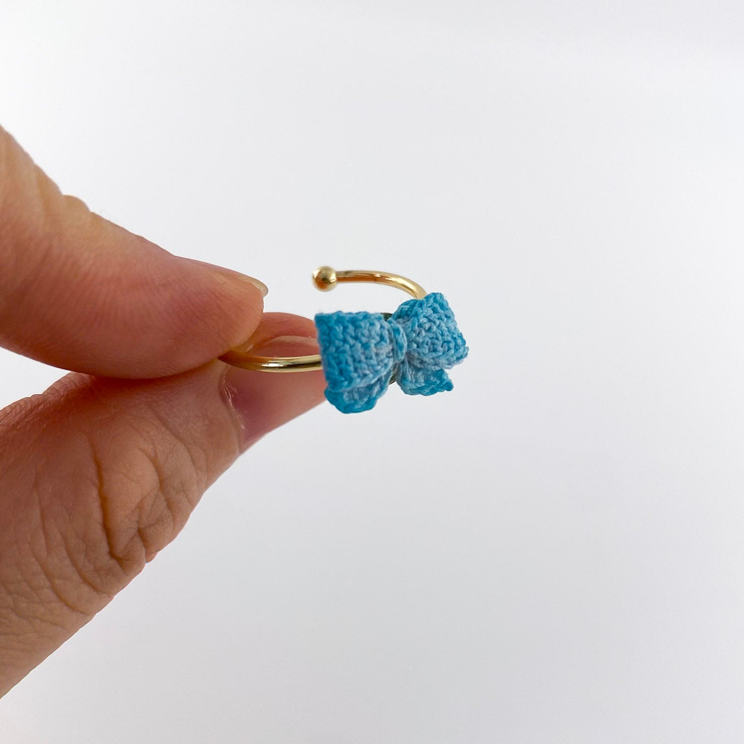 Micro Crochet Ring  | Bow