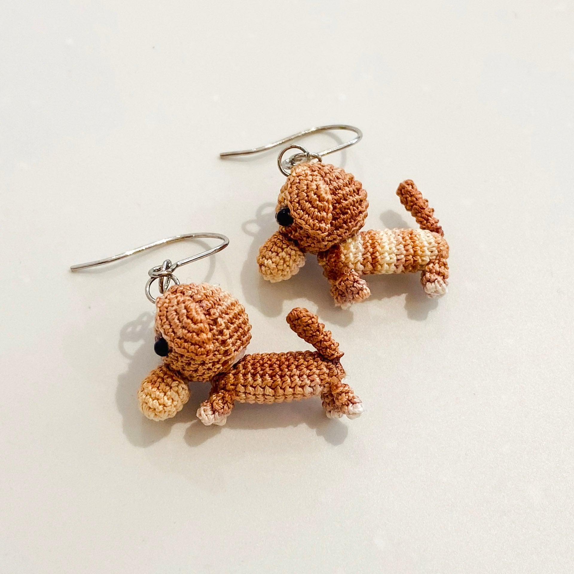 Micro Crochet Earrings | Dachshund