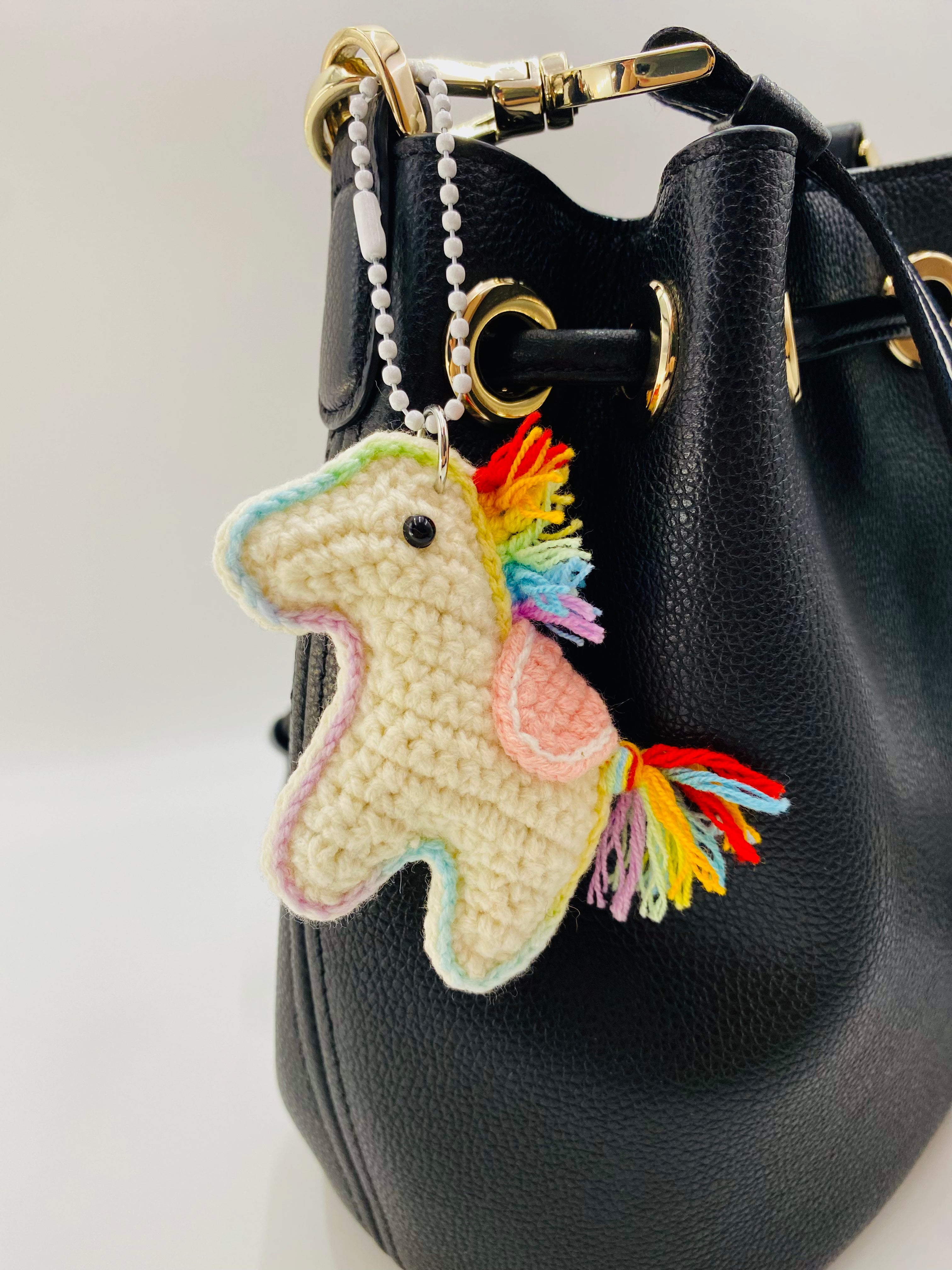 Crochet Keychains | Rainbow Pony