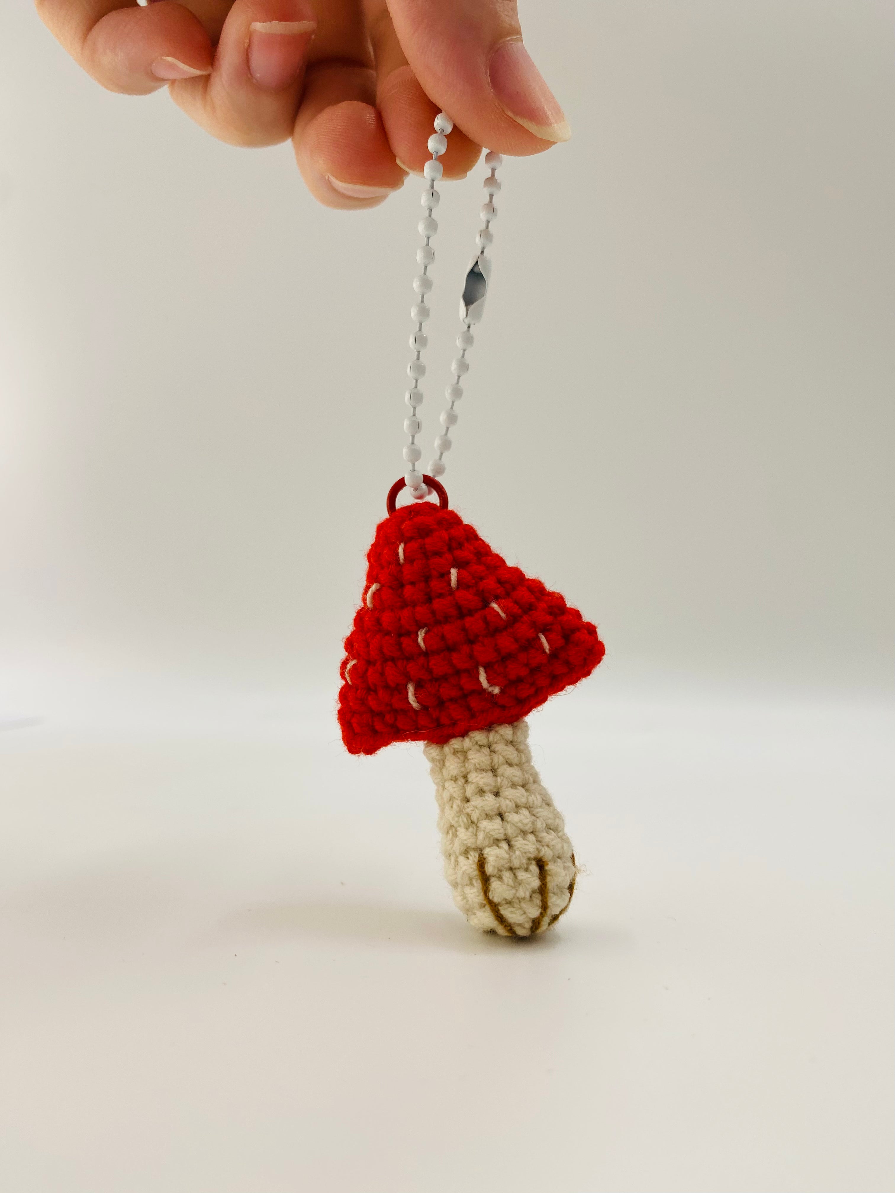 Crochet Keychains | Tiny Mushroom