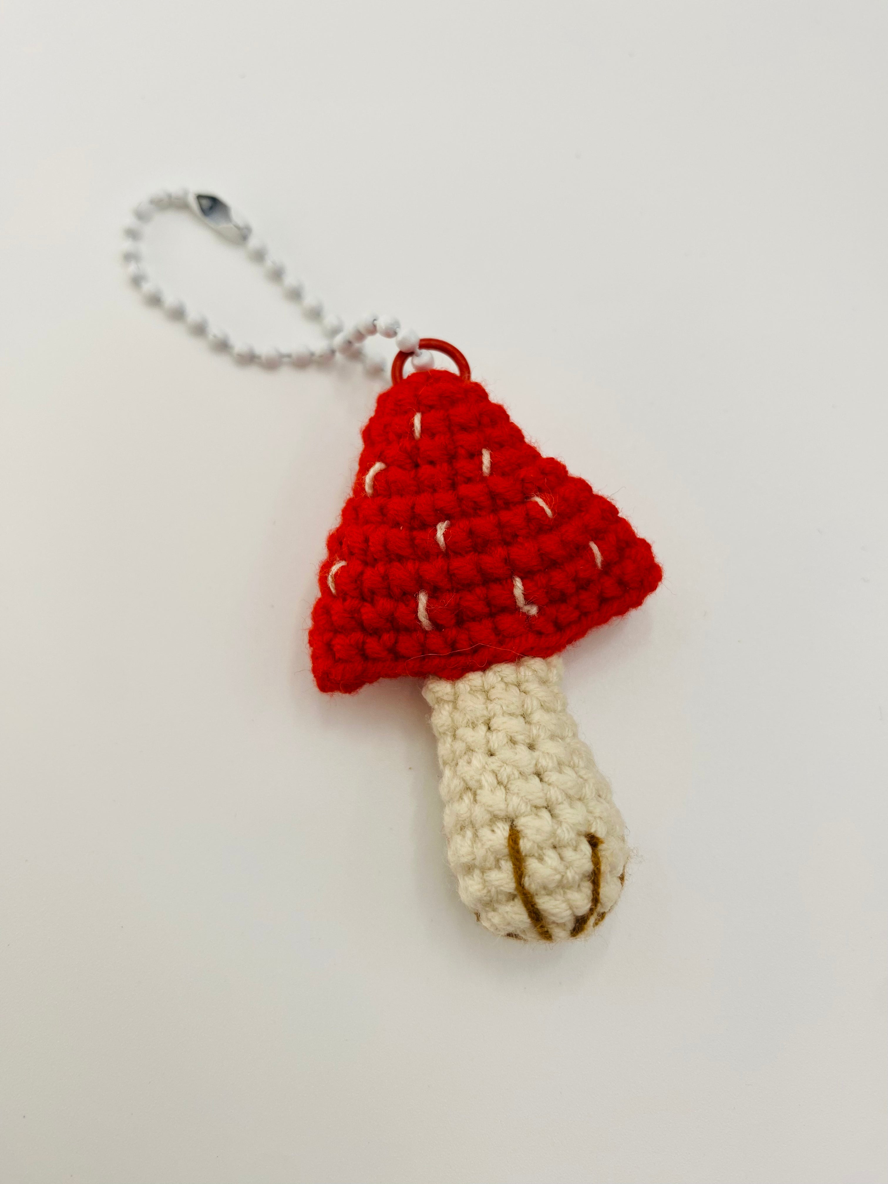 Crochet Keychains | Tiny Mushroom
