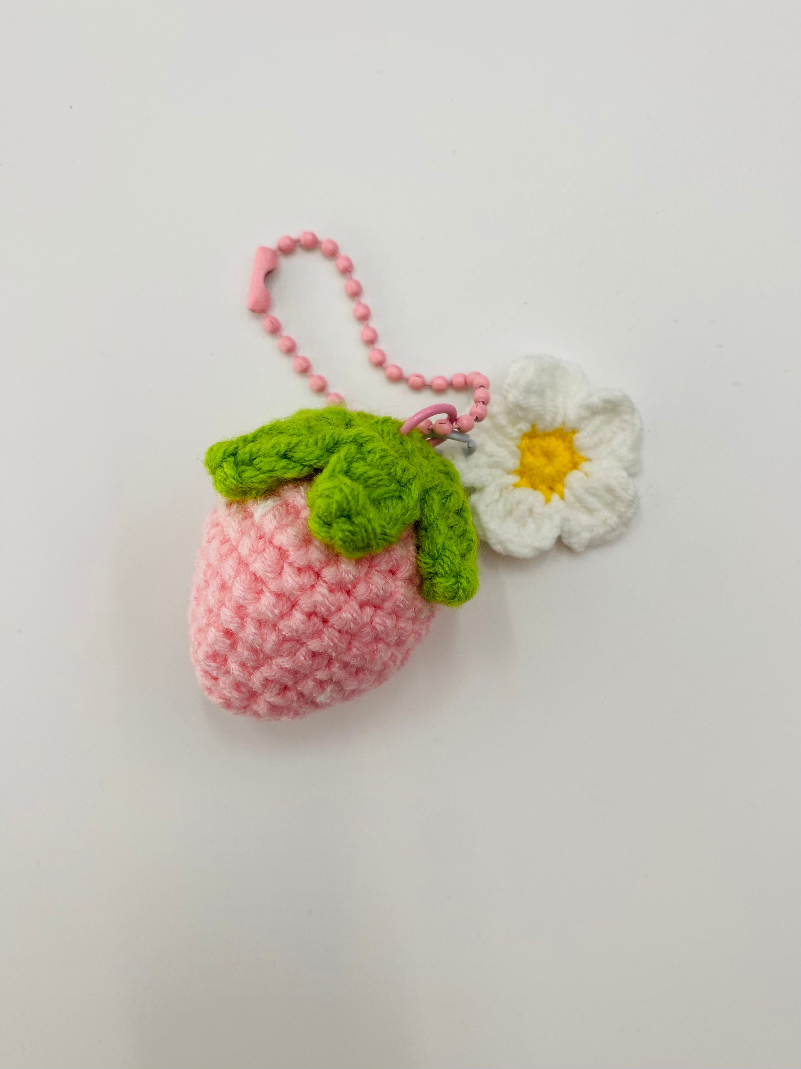 Crochet Keychains | Pinky Strawberry