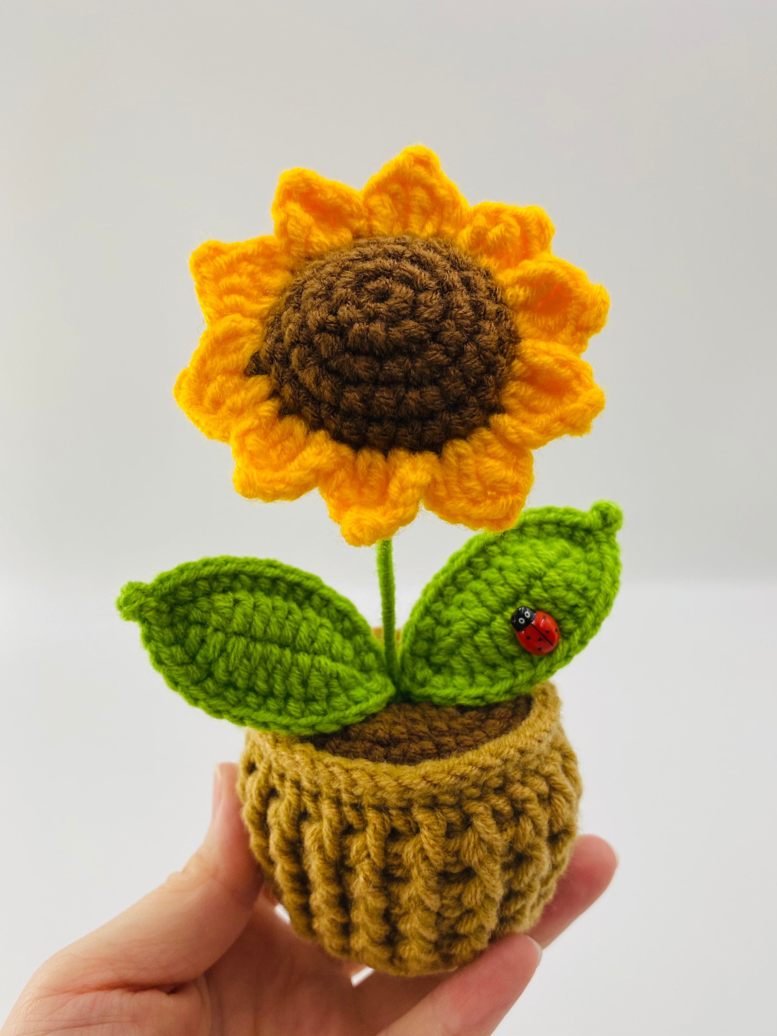 Crochet Potted Plants | Sunflower