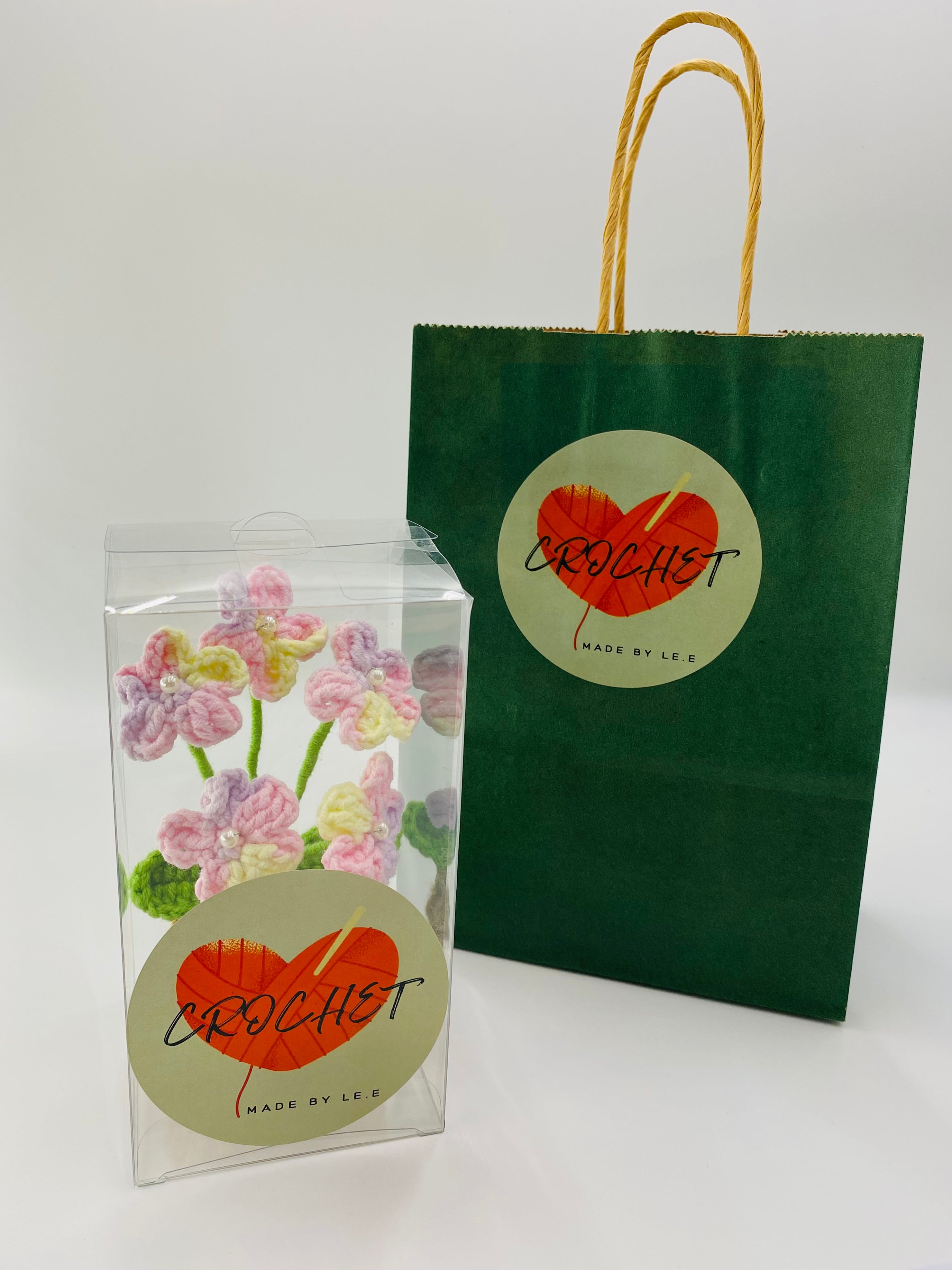 Crochet Potted Plants | Forget Me Not