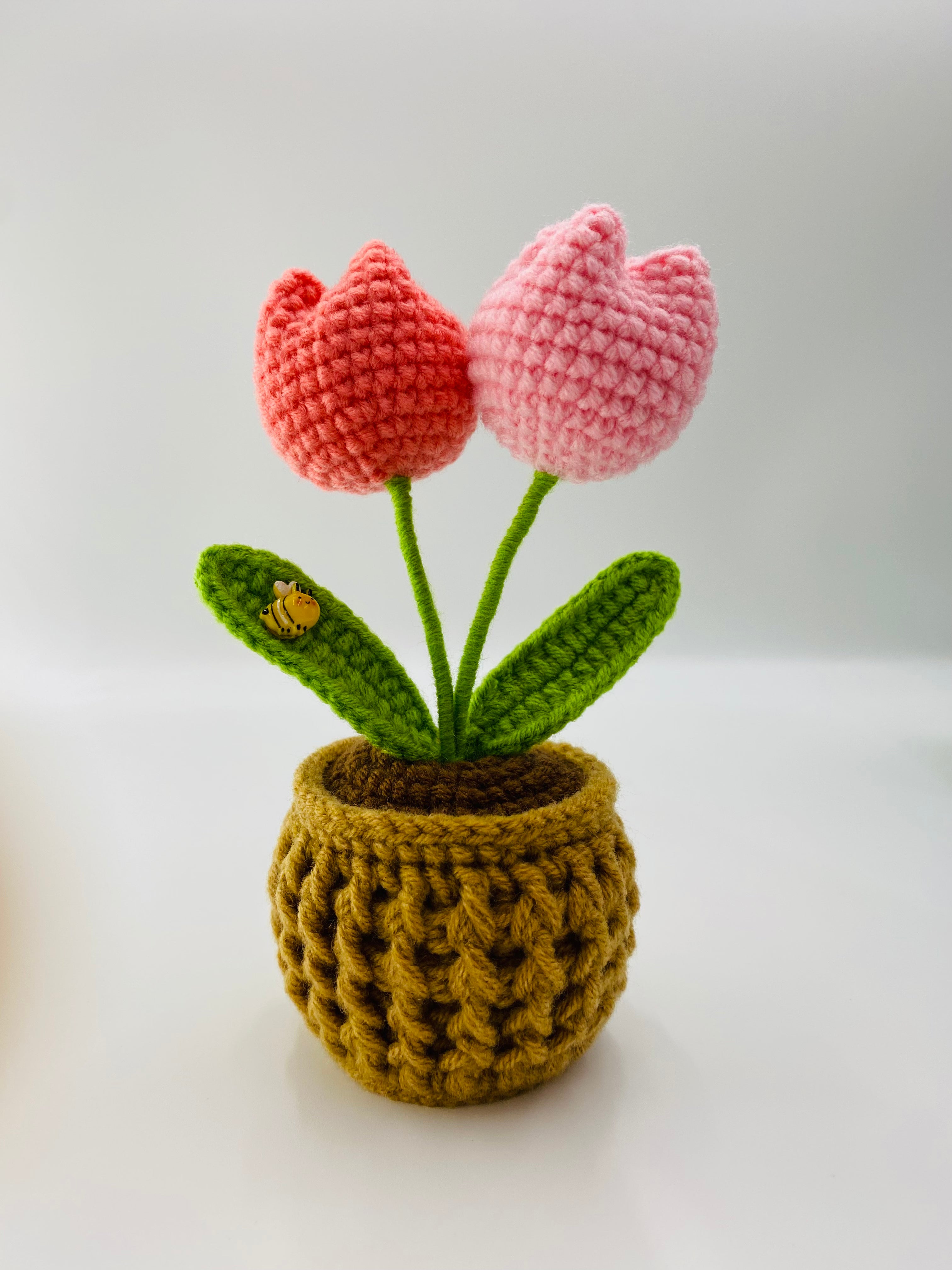 Crochet Pot Plant | Tulips