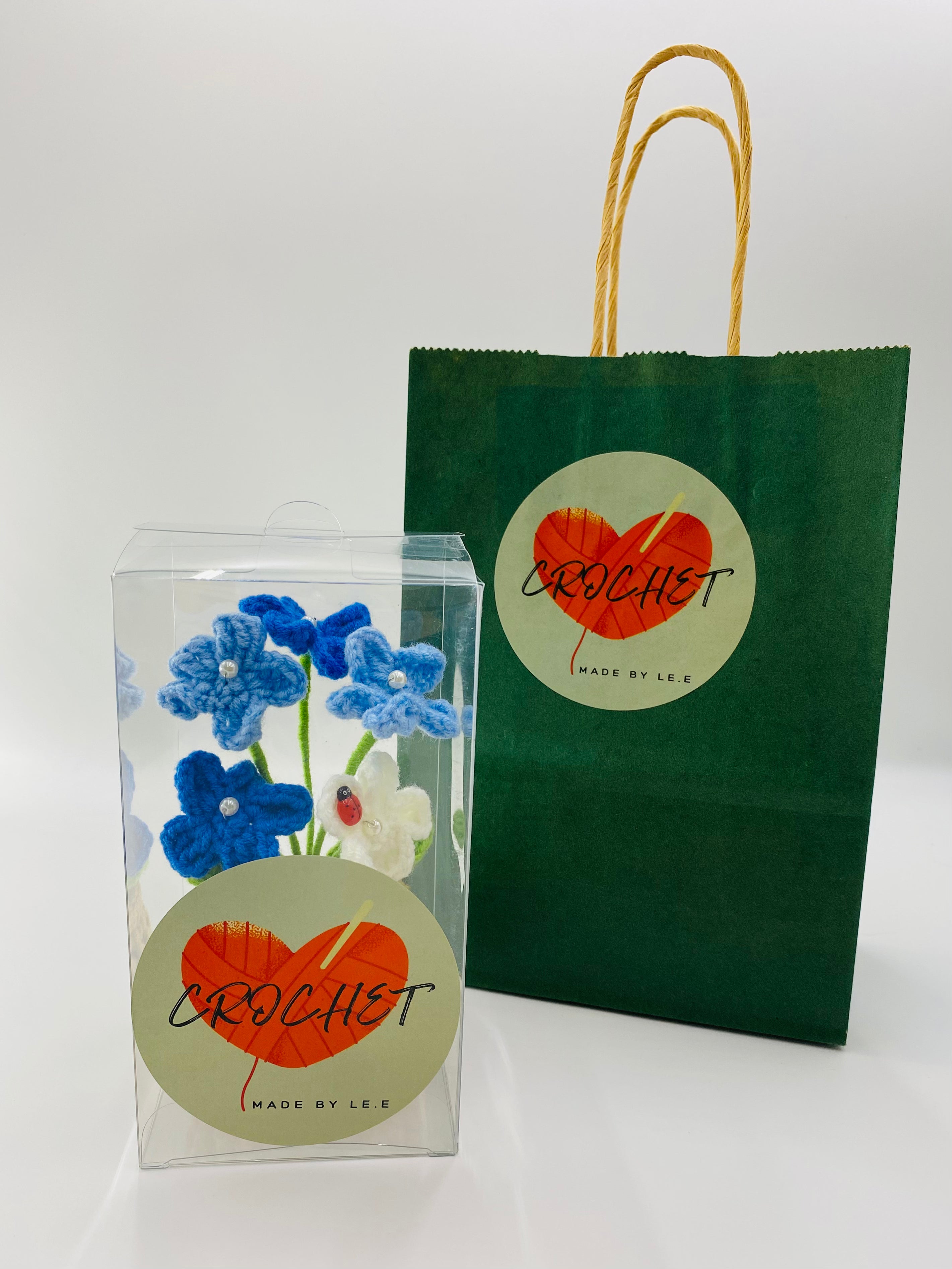 Crochet Potted Plants | Forget Me Not