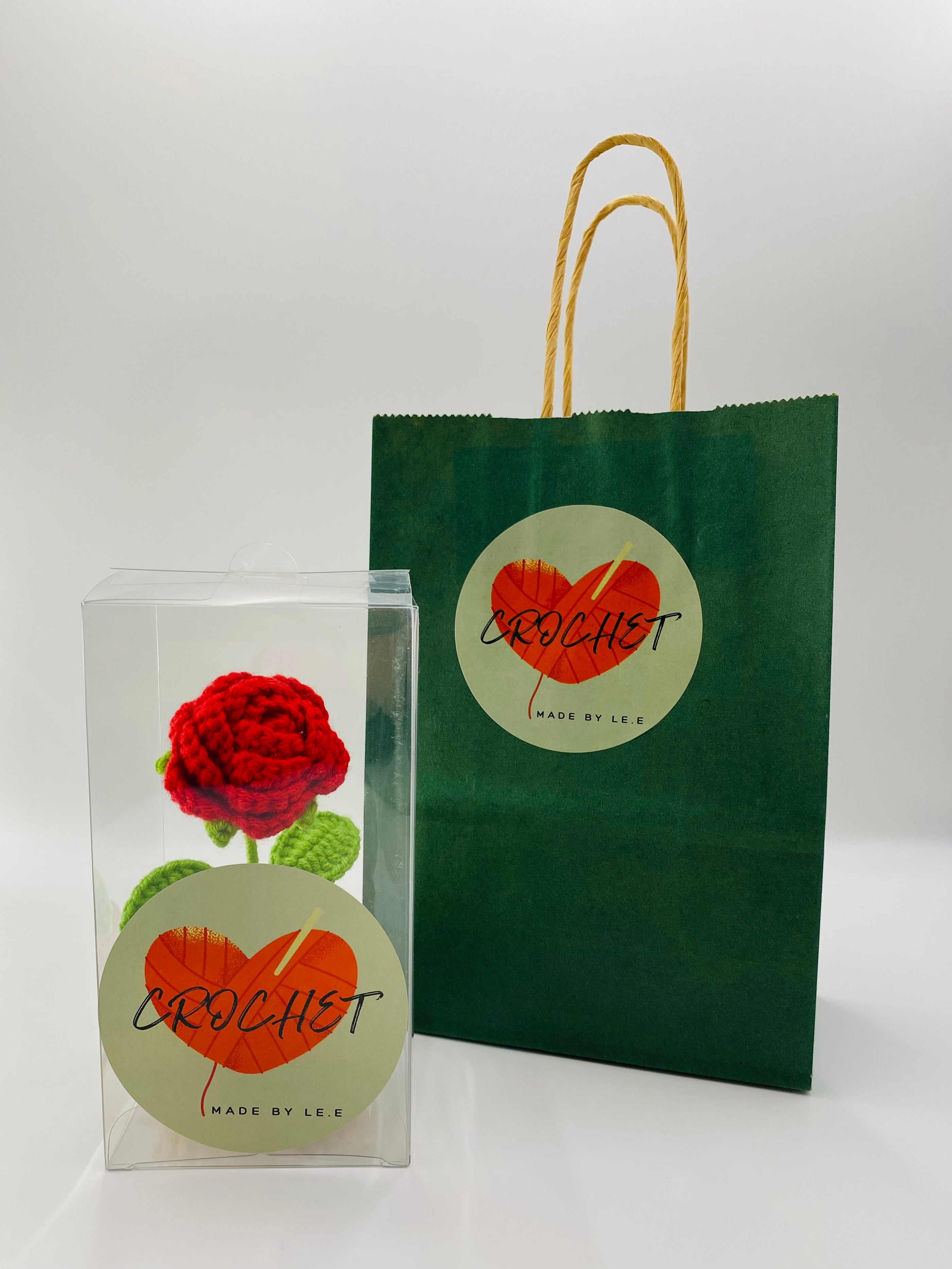 Crochet Potted Plants | Rose