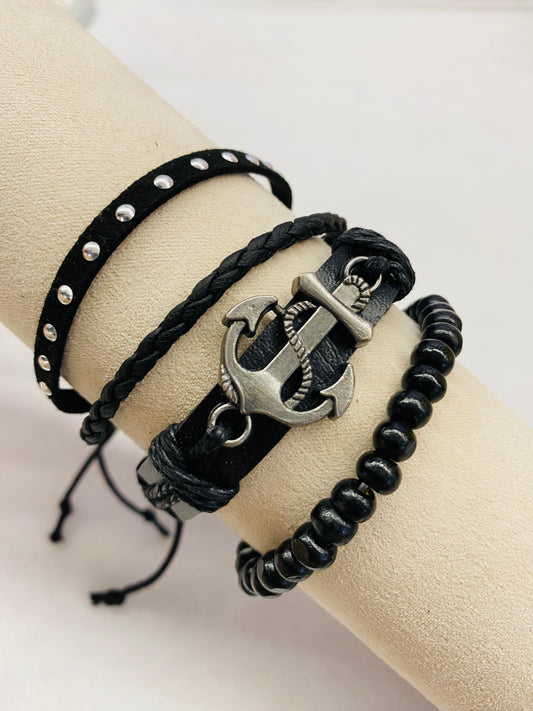 Leather Bracelet  | Anchor theme