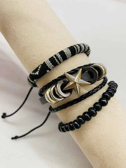 Leather Bracelet  | Star theme