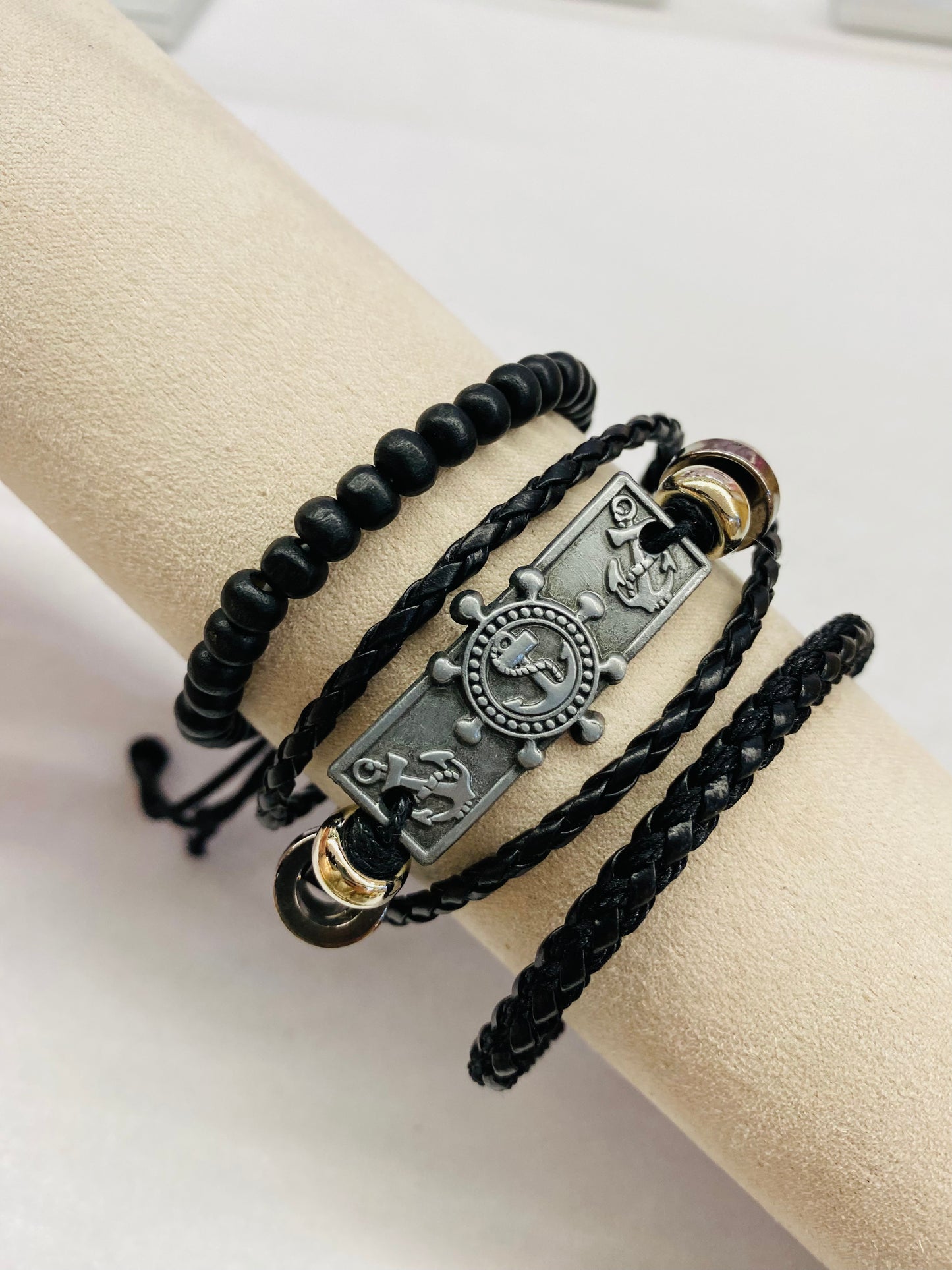Leather Bracelet  | Anchor theme