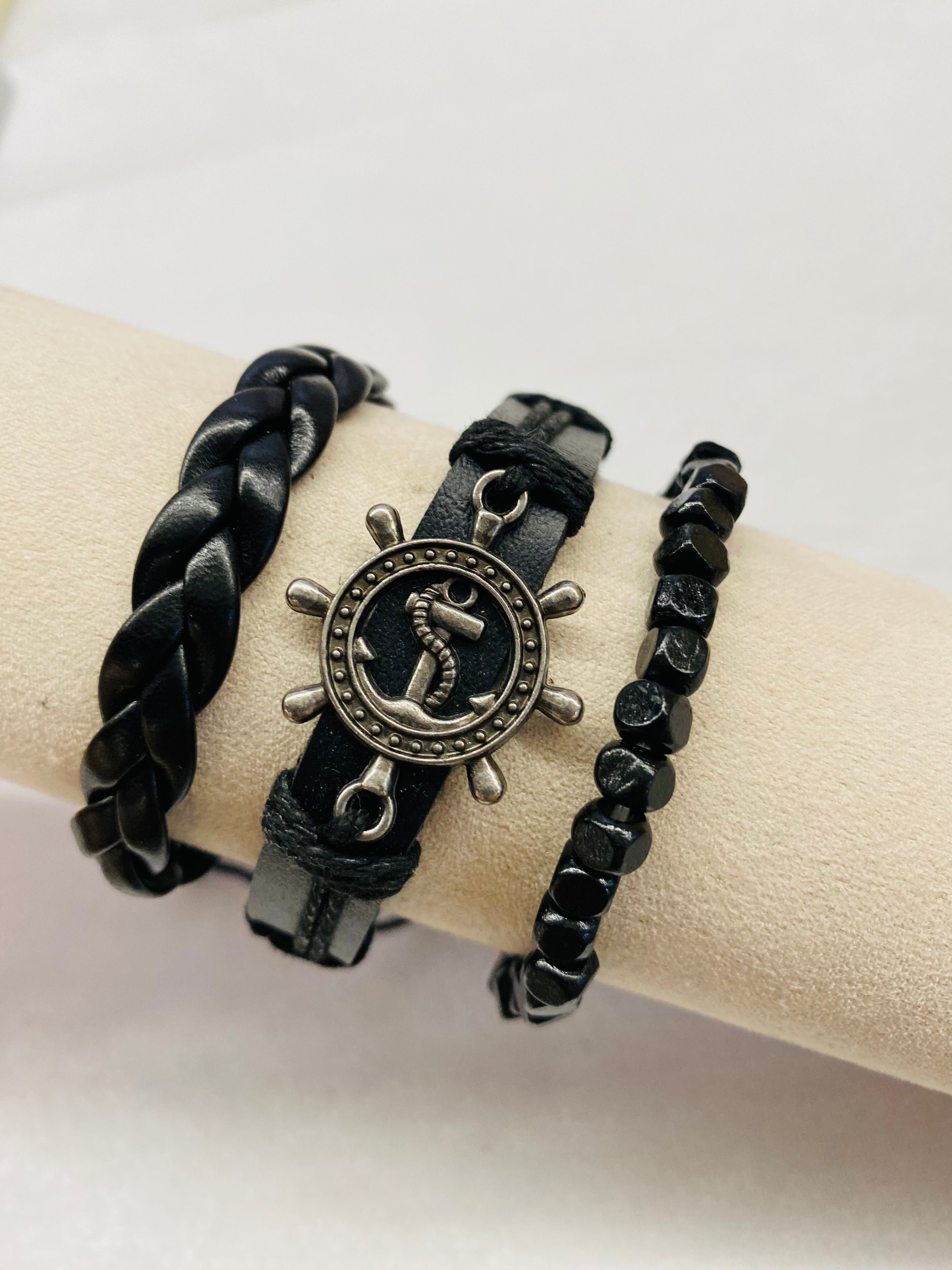 Leather Bracelet | Rudder and Anchor