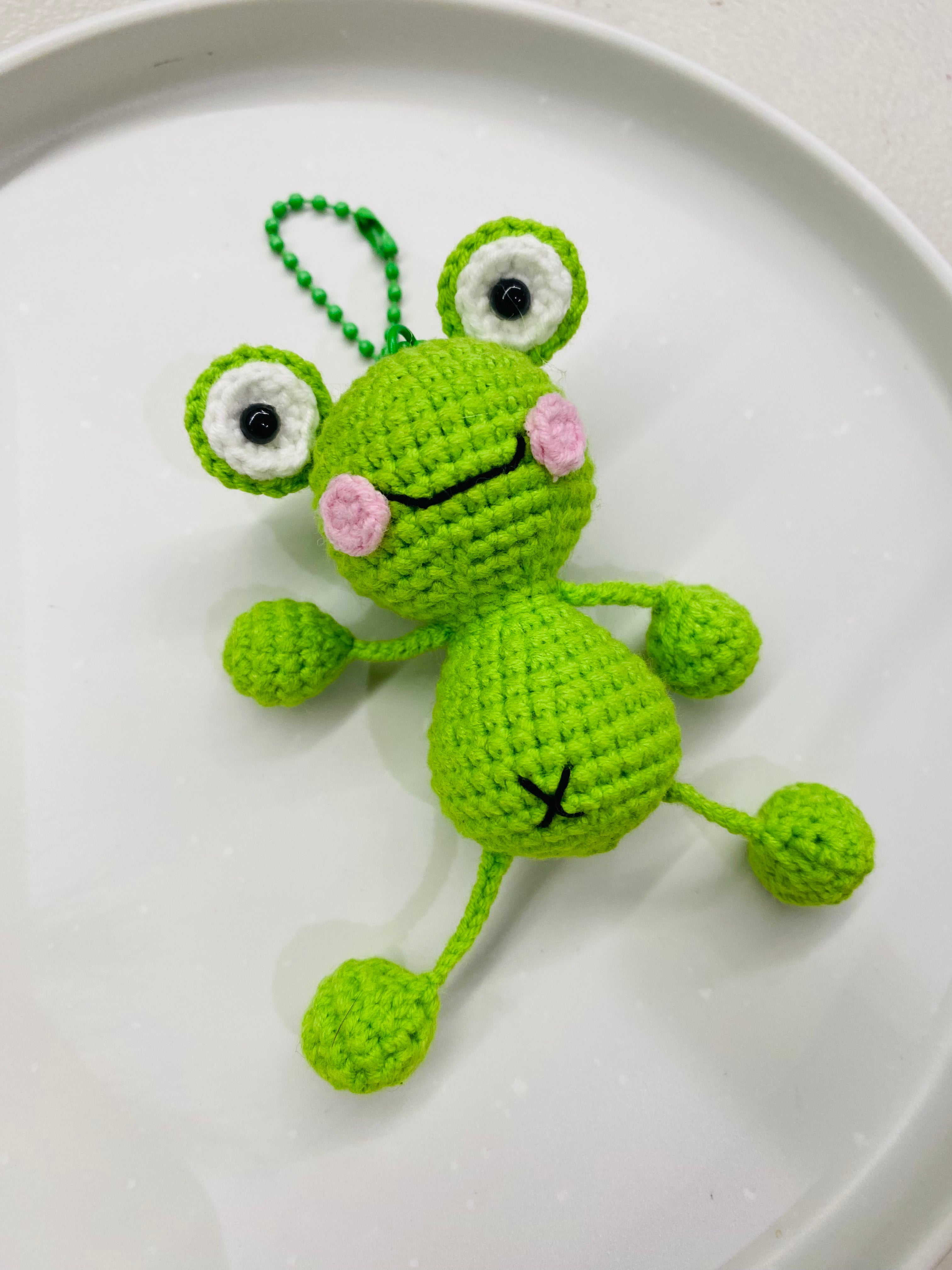 Crochet Keychains | Leggy Frog