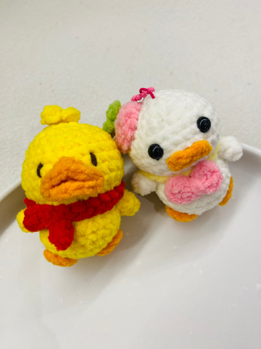Crochet Duck Keychain | Handmade Cute Keyring | Cute Duck Bag Charm