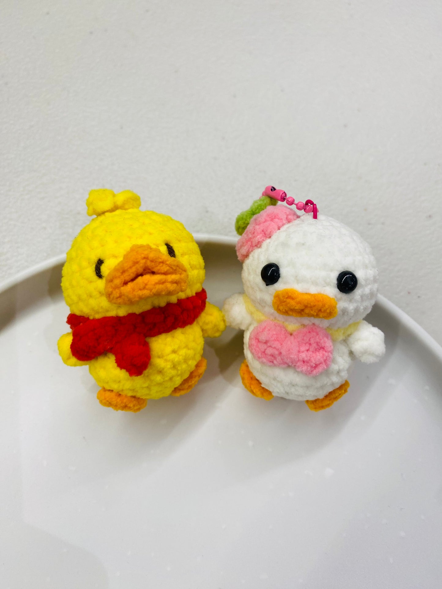 Crochet Duck Keychain | Handmade Cute Keyring | Cute Duck Bag Charm
