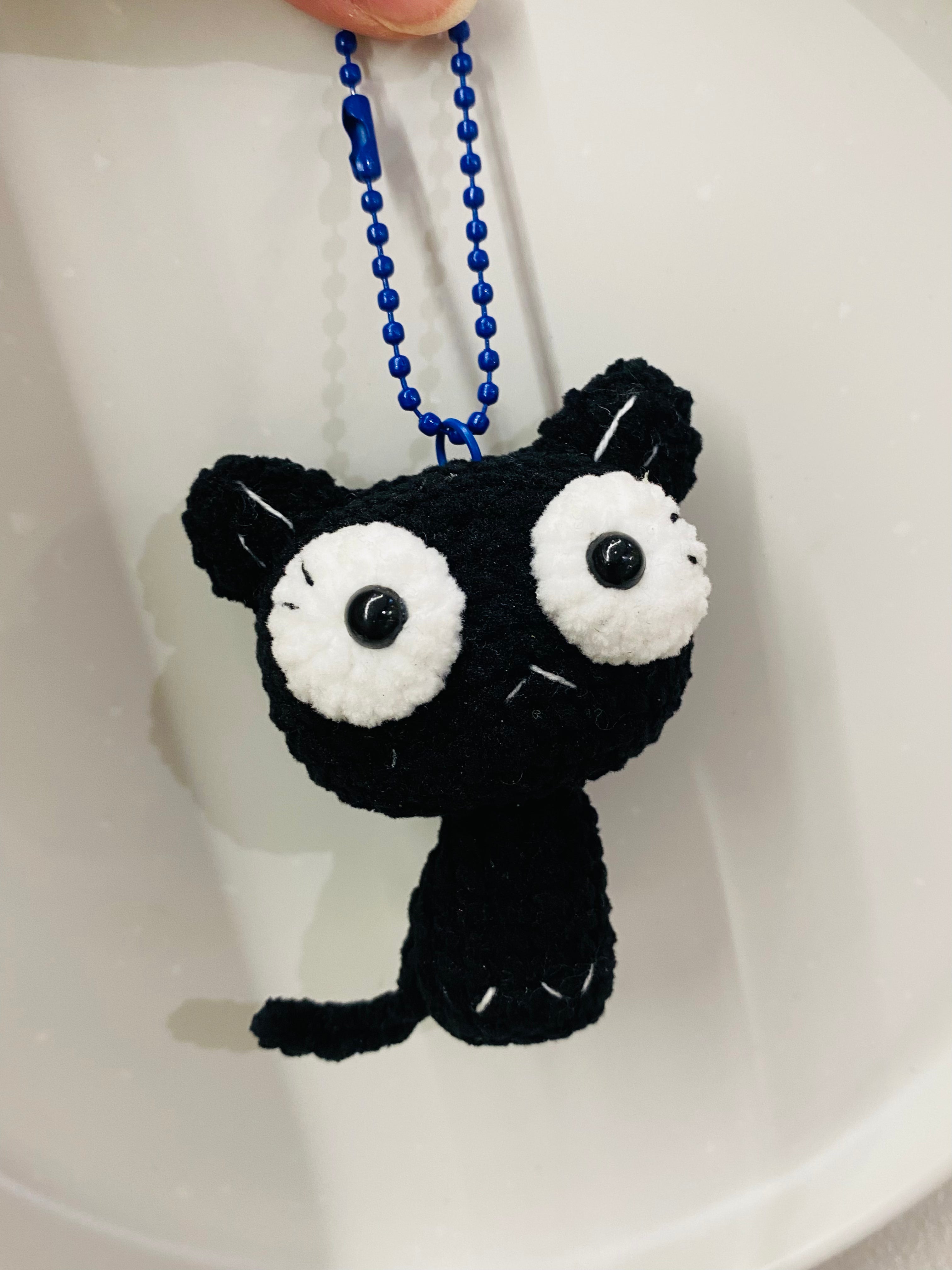 Crochet Keychains | Black Cat