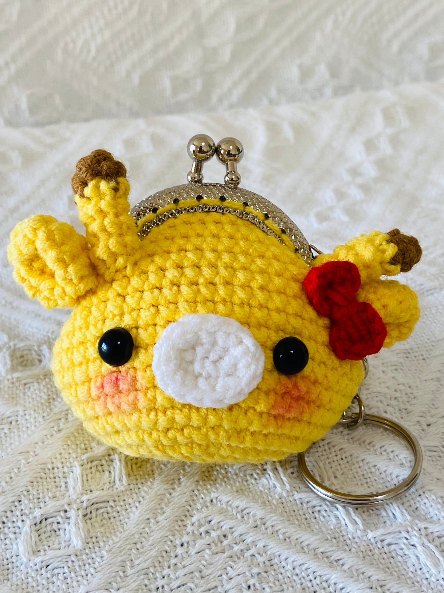 Crochet Keychains | Giraffe Coin Purse