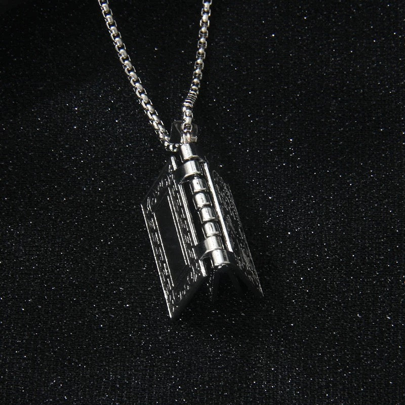 Stainless Steel Holy Bible Necklace