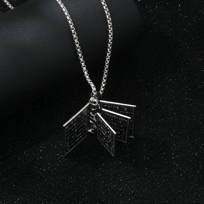Stainless Steel Holy Bible Necklace