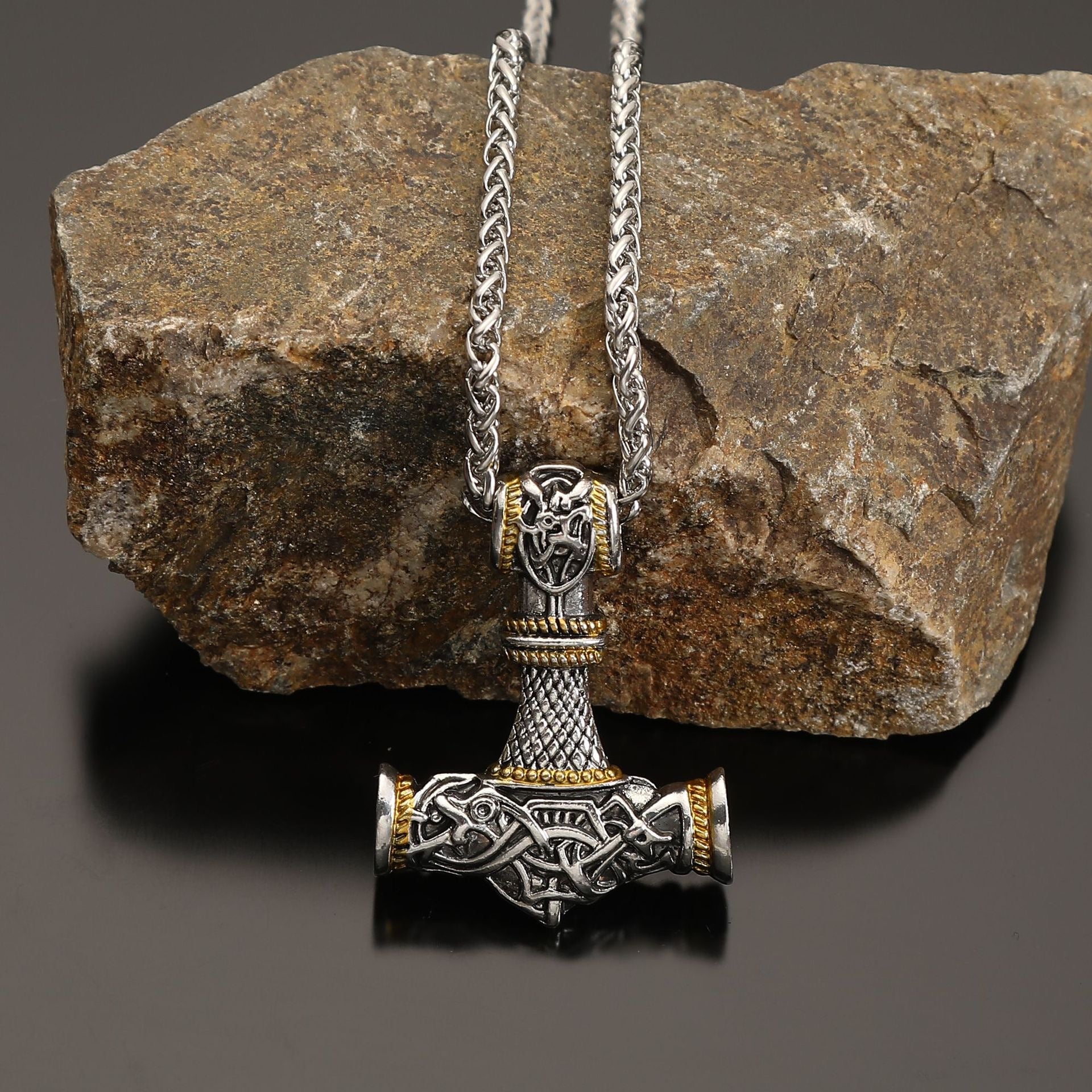 Stainless Steel Thor's Hammer Necklace