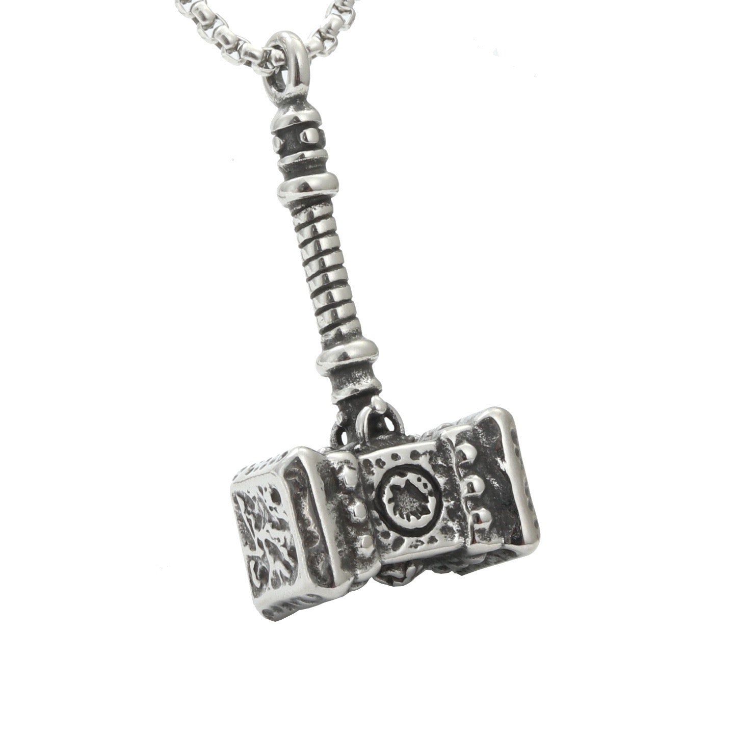 Stainless Steel Mighty Hammer Necklace