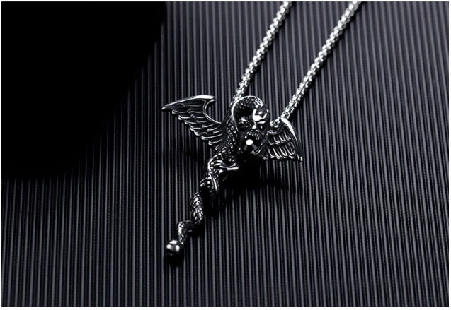 Stainless Steel Amphiptere Necklace