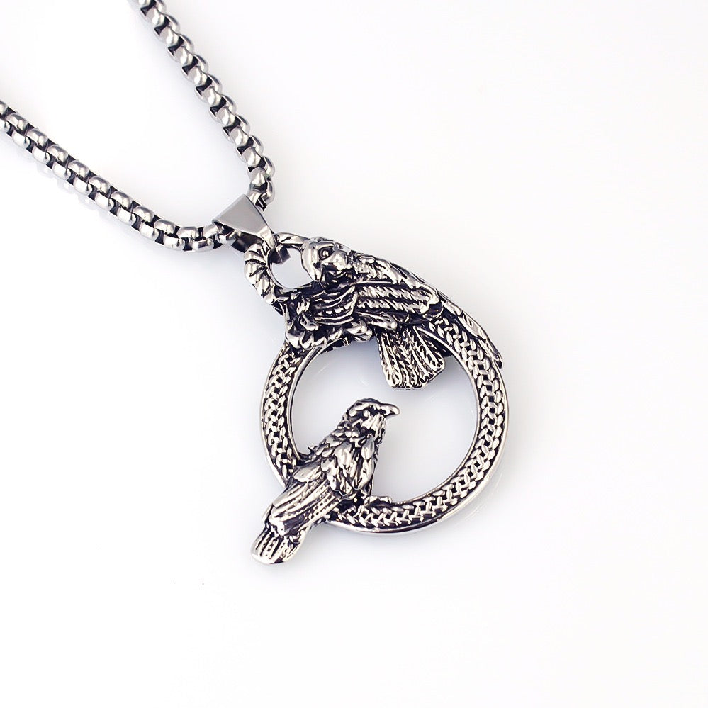 Stainless Steel Bird's Nest Necklace