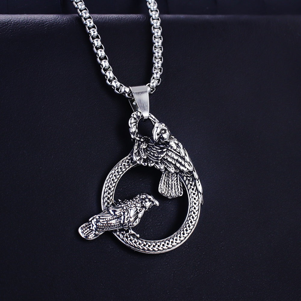 Stainless Steel Bird's Nest Necklace