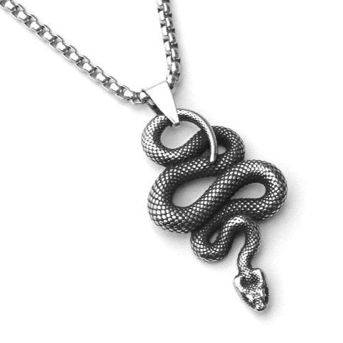 Stainless Steel Snake Necklace For Snake Enthusiast