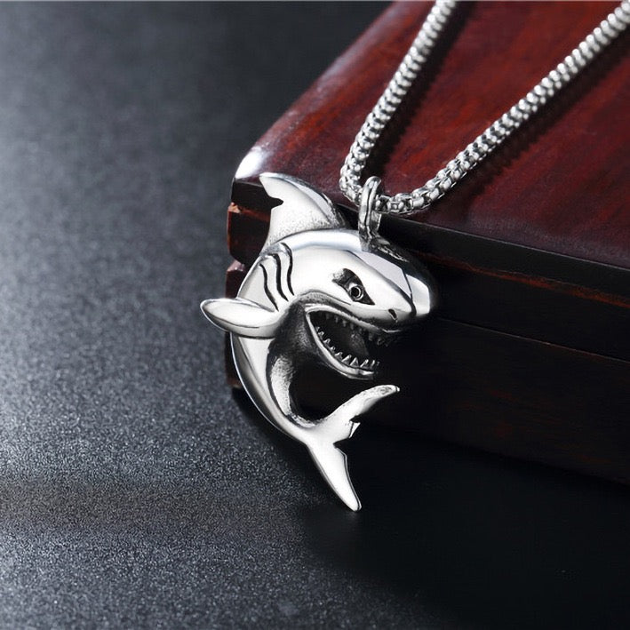Stainless Steel Shark Necklace