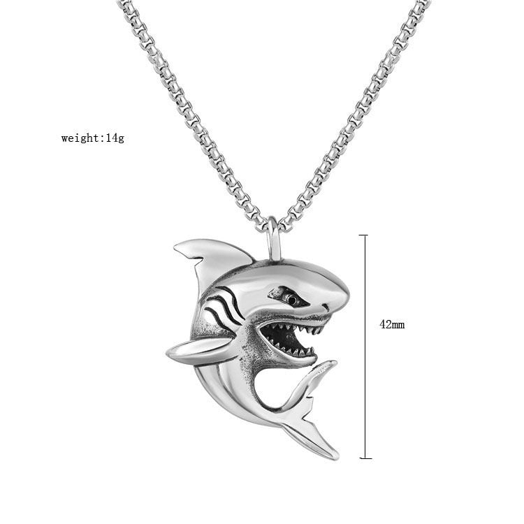 Stainless Steel Shark Necklace