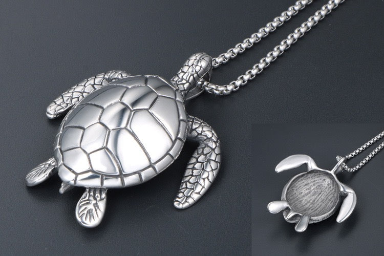 Stainless Steel Sea Turtle Necklace