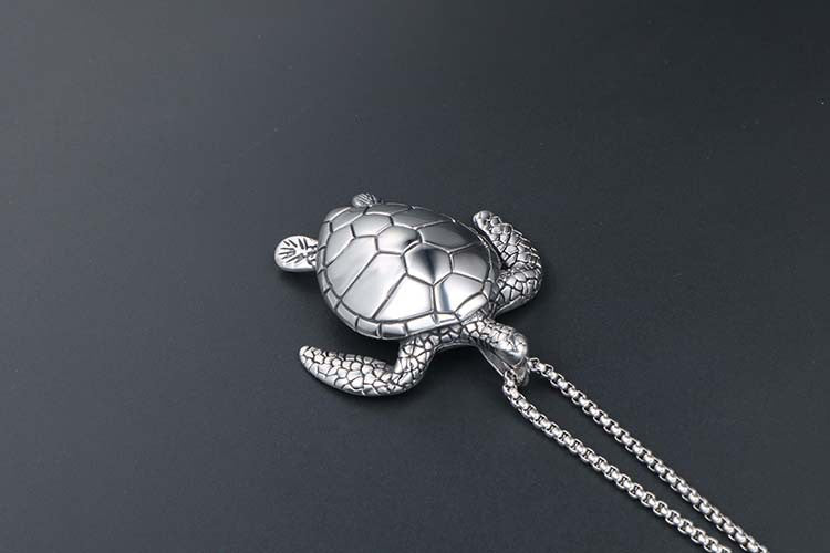 Stainless Steel Sea Turtle Necklace