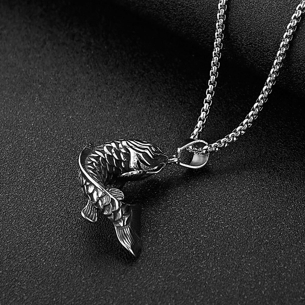 Stainless Steel Carp Koi Necklace