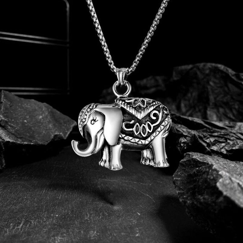 Stainless Steel Elephant Necklace