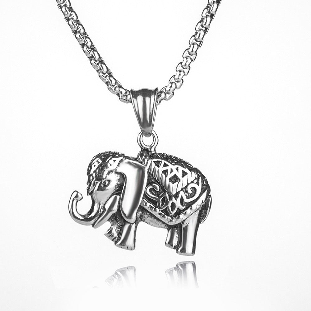 Stainless Steel Elephant Necklace