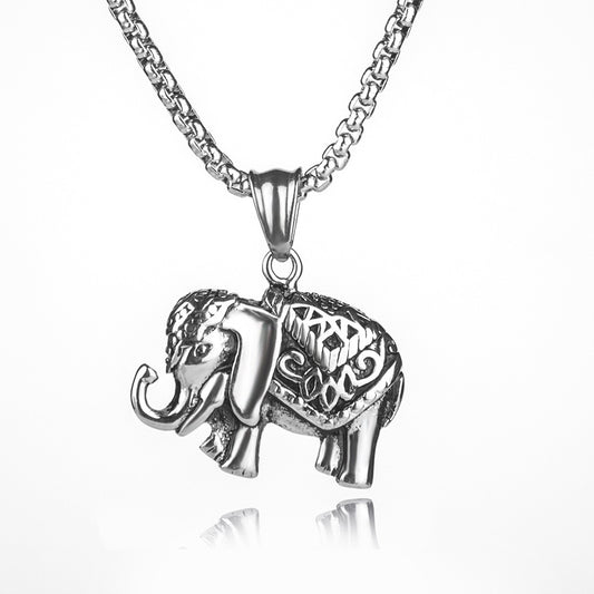 Stainless Steel Elephant Necklace