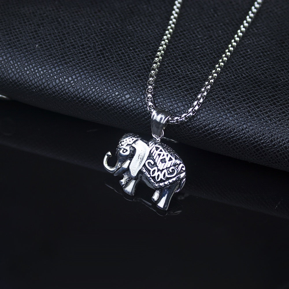 Stainless Steel Elephant Necklace