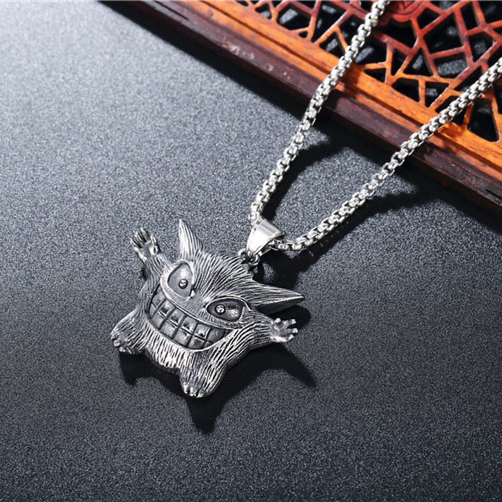Stainless Steel Cute Funny Gengar Necklace