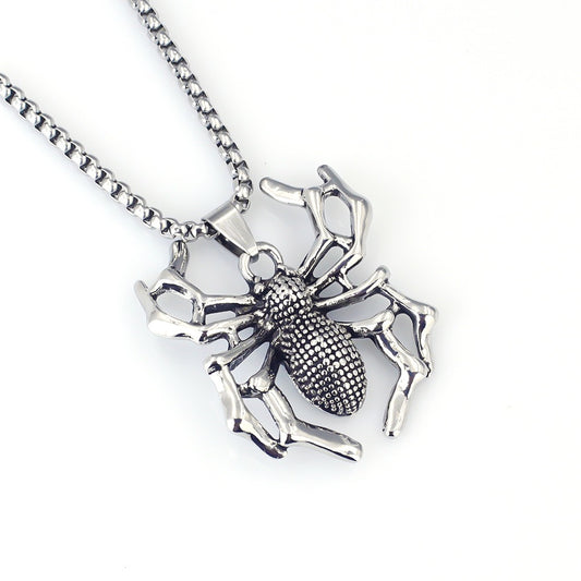 Stainless Steel Spider Necklace